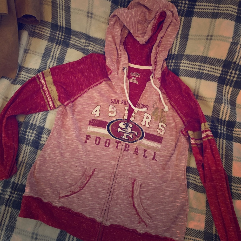 49ers zip up hoodie